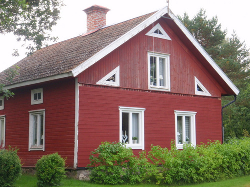 House with interesting windows.